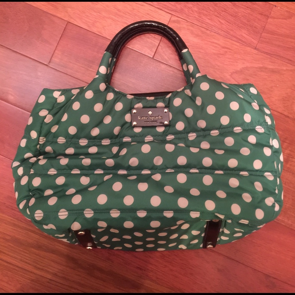 kate spade Green Polka Dot Satchel